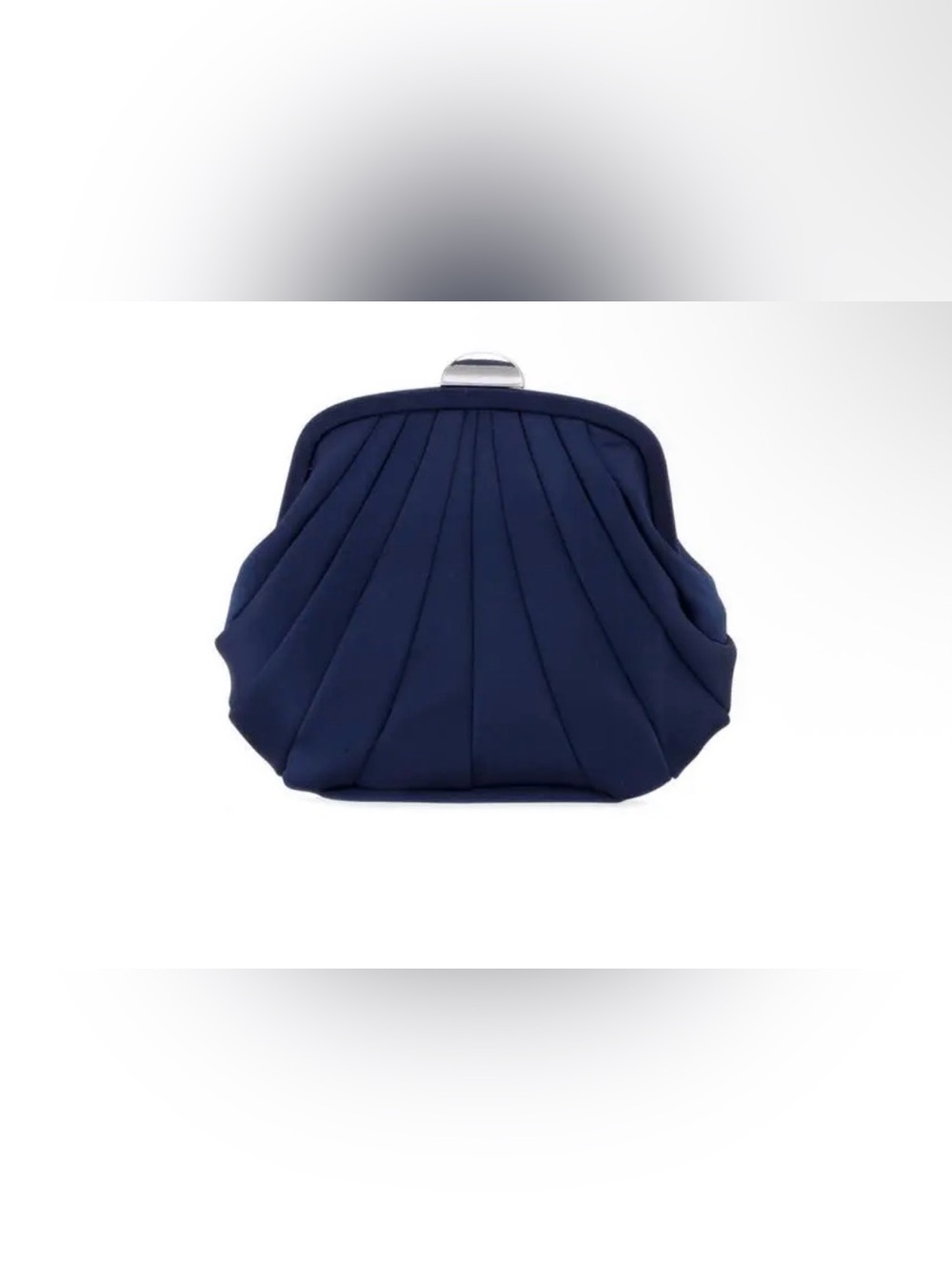 Nina Billow Art Deco Frame Clutch. New Navy.